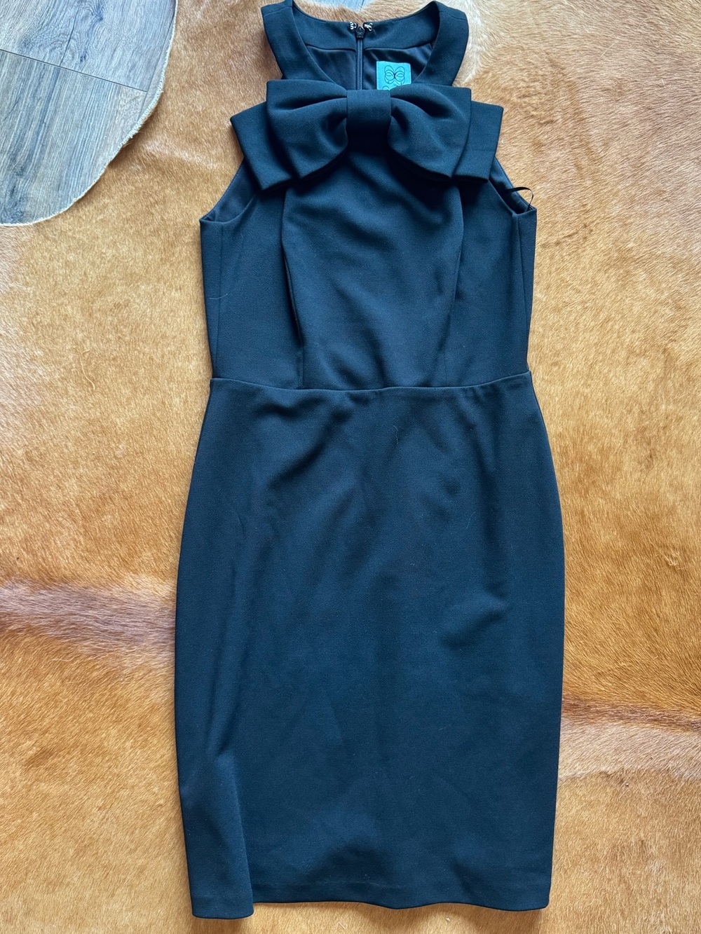 Cece Great Black Dress Sleeveless Bow Accent